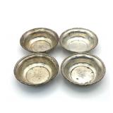 (4) .925 Sterling Silver Mini Bowls