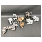 Vtg George Good Porcelain Elephant Figurines &...
