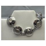 Sterling Silver & Stone Bracelet