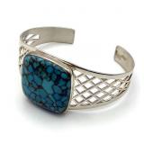 Jay King .925 Sterling Silver Turquoise Cuff