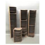 Antique Wooden Mail Slot Organizers