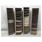 Antique Wooden Mail Slot Organizers