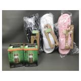 Womens Slides & Led Solar Lanterns