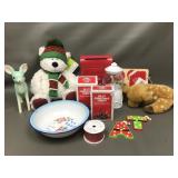 Metal Santa Mailbox, Christmas Lights & More!