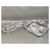 Mikasa Cherry Blossom Time Divided Dish & Tray