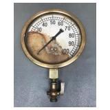 Vintage Brass Pressure Gauge