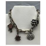 .800 Silver Charm Bracelet