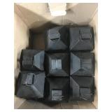 Dark Metal Leaf & Bead Design Candle Lanterns