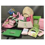 Alpha Kappa Alpha Soroity Embroidered Purses&decor