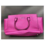 Michael Kors Selma Saffiano Satchel In Fuchsia