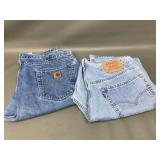 Men's Carhartt & Levi's Jeans Size 38x30