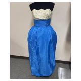 Stunning 1950's Sequin Bodice Bubble Skirt Dress