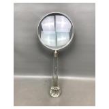 Vintage India Faceted Crystal  Xl Magnifier