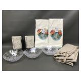 Abc's Of Life Bookends, Zodax Carnival Glass Bowls