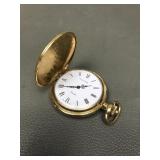 Majestron Quartz Gold Tone Pocket Watch