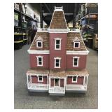 Wooden Handmade Colonial Style Dollhouse