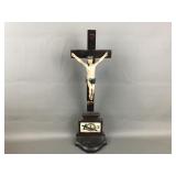 Antique Arma Christi Handmade Wooden Crucifix