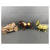 Vtg Ceramic Planters