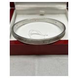 Sterling Silver & Diamond Bracelet