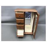 Stained Glass Jewelry Armoire