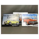 Plymouth Muscle Car Automobile Signs
