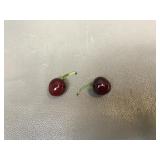 Handmade Glass Cherries In Murano Technique