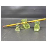Glowing Uranium Dog Pencil Holder + Figurines