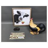 Sakura Country Ceramic Chicken, Cow Art & More!