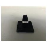 Avon Sterling Silver Baguette Band Ring Size 8
