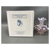 Fenton Art Glass Mini Epergne W Ruffle Edge