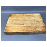 Vintage Wooden Cutting Butcher Block Rustic