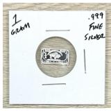 1Gram .999 Fine Silver