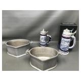Avon Beer Stein & Aluminum Guardian Service Dishes