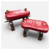 Egyptian-style intricate carved camel saddle