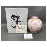 Fenton 2002 Glass Messanger Ginger Jar