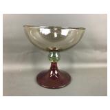 Poland Krosno Iridescent Footed Bowl