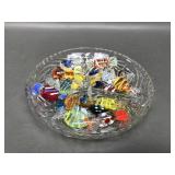 Murano Style Glass Candies In Bowl