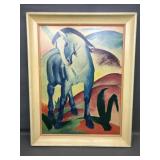 Franz Marc Blue Horse Framed Art Print