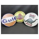 Gulf, Pannzoil, And Sinclair Dino Sign Lot
