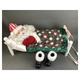 Vintage Telco Sleeping Santa W Original Box