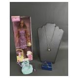 Barbie Easter Delights & Avon Egg Necklace