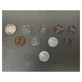 1943 Steel Pennies & V Nickels