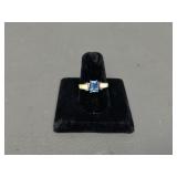 Avon Sterling Silver Genuine Topaz Sz 8 Ring