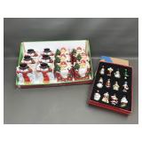 Vtg Glass Christmas Ornaments & Ceramic