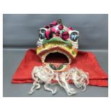 Vtg. Chinese Paper Mache Lion Dance Mask
