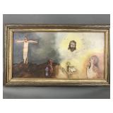 Religious Painting Jesus Crucifixion