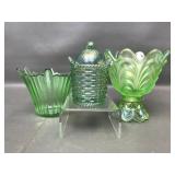 Vtg Fenton Glass Scalloped Mini Vase & More
