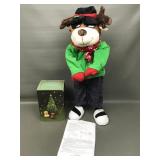 Paulie The Cool Holiday Reindeer & Vtg Avon Host