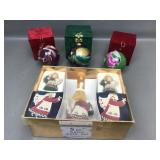 Avon Painted Glass Angel Orns & Holiday Jewelry