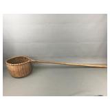 Vtg, Possibly Antq. Handwoven Offertory Basket